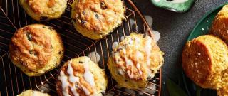 Iced Dried Cherry Biscuits Photo