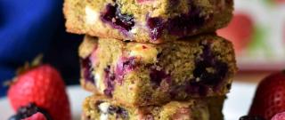 Berry and White Chocolate Blondies Photo