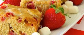 Strawberry-Marshmallow Blondies Photo