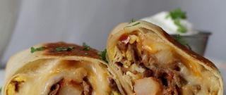 Carne Asada Breakfast Burrito Photo
