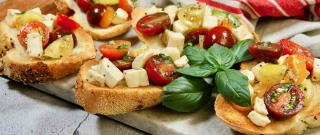 Bruschetta with Mozzarella Photo