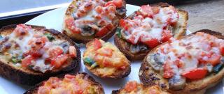 Mushroom and Tomato Bruschetta Photo