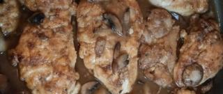 Chicken Marsala Over White Rice Photo