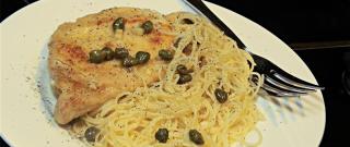 Chicken Piccata with Angel Hair Pasta Photo