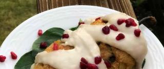 Squash Blossom Chile Relleno with Walnut Cream Sauce Photo