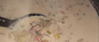 New England Razor Clam Chowder Photo