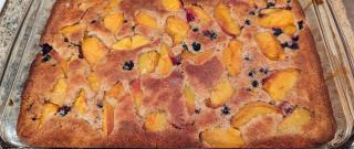 Peach and Blackberry Cobbler Photo