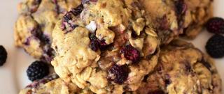 Almond-Oatmeal Cookies with Black Raspberries Photo