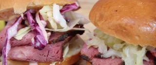 Smoked Corned Beef Sandwiches with Coleslaw Photo