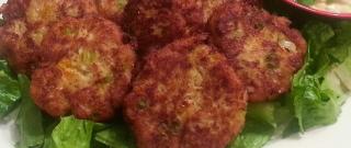 Mini Crab Cakes with Curried Tartar Sauce Photo