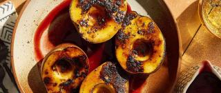 Charred Spiced Pears with Smoky Vanilla-Cherry Sauce Photo