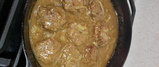 Hamburger Steak with Onions and Gravy Photo