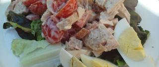 Warm Chicken, Bacon, and Egg Salad with Mayonnaise Dressing Photo