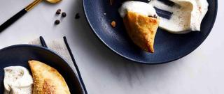 Air-Fried Chocolate-Banana Empanadas with Cinnamon Whipped Cream Photo