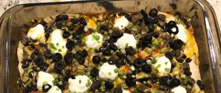 Layered Chicken and Black Bean Enchilada Casserole Photo