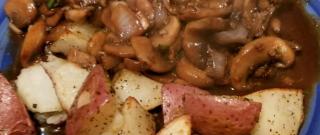 Flank Steak with Mushroom Sauce Photo