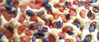 Focaccia Barese al Pomodoro e Olive (Homemade Italian Focaccia with Tomatoes and Olives) Photo