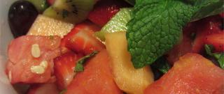 Summer Fruit Salad with a Lemon, Honey, and Mint Dressing Photo