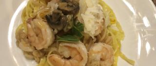 Creamy Saffron Shrimp with Gnocchi and Caramelized Onion Photo