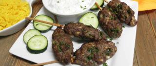 Air Fryer Beef Kofta Kabobs with Tzatziki Photo