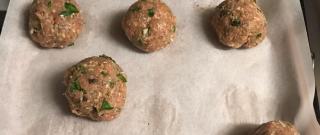 Baked Spinach, Feta, and Turkey Meatballs Photo