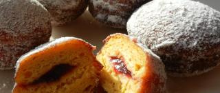 Pumpkin Sufganiot with Cranberry Jelly Photo
