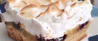 Blueberry Lemon Bars with Meringue Topping Photo