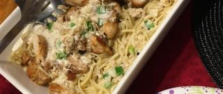 Creamy Chicken on Linguine Photo