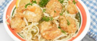 Shrimp Francese over Linguine Photo