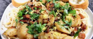 Linguini with Bacon and Scallops Photo