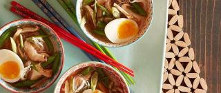 Spicy Miso Soup with Roasted Shiitake Mushrooms and Green Beans Photo