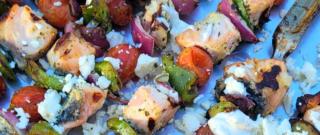 Mediterranean Grilled Salmon Kabobs Photo