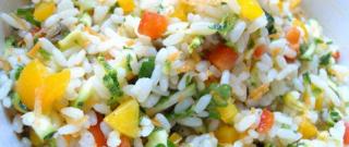 Mediterranean Rice Salad with Vegetables Photo