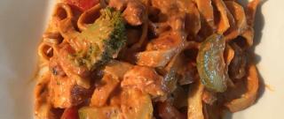 Creamy Pasta Primavera with Chicken and Sausage Photo