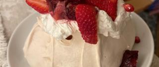 Pavlova with Winter Fruits Photo