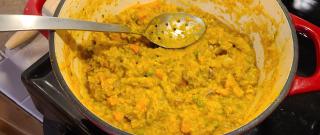 Homemade Dog Food with Meat and Vegetables Photo