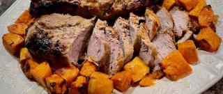 Air Fryer Pork Tenderloin with Sweet Potatoes Photo