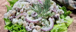 Potato Salad with Beans and Yogurt Dressing Photo