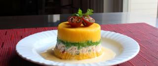 Peruvian Potato-Chicken Salad (Causa Rellena) Photo