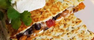 Sweet Potato-Black Bean Quesadillas Photo