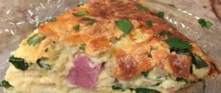 Spinach and Ham Quiche Photo