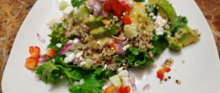 Kale, Quinoa, and Avocado Salad with Lemon Dijon Vinaigrette Photo