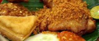 Ayam Penyet Pedas (Indonesian Spicy Penyet Chicken) Photo