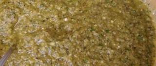 Roasted Tomatillo and Garlic Salsa Photo