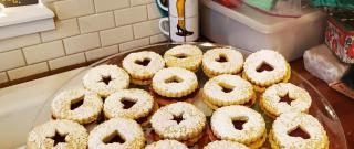 Cranberry Cornmeal Linzer Cookies Photo