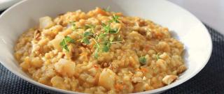 Risotto with Sunchokes, Butternut Squash, and Gorgonzola Photo