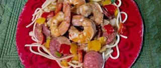 Creamy Cajun Shrimp and Sausage Pasta Photo