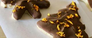 Chocolate-Dipped Orange Shortbread Cookies Photo