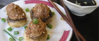 Chinese Style Stuffed Mushrooms Photo