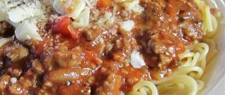 Ground Sausage Spaghetti Photo